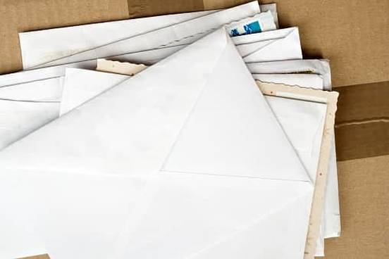 stack of letters